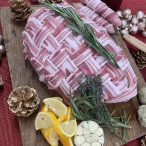 Boneless Turkey Breast Wrapped in Bacon