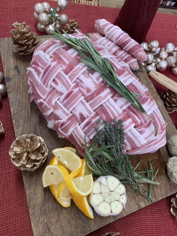 Boneless Turkey Breast Wrapped in Bacon