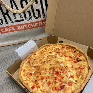 Goat's Cheese & Red Pepper Quiche