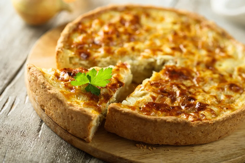 Cheese & Onion Quiche